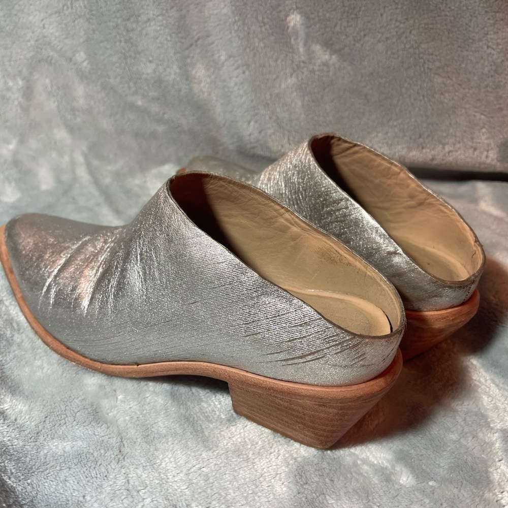 Silver Women's Slip-On Shoes
